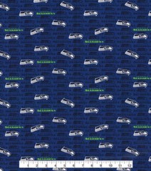 Seattle Seahawks Mini Print NFL NFC West Cotton Fabric