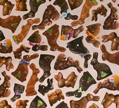 Timeless Treasure – Easter – Chocolate Bunnies Quilting And Crafting Fabric