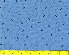Dark Blue Trailing Leaves on Blue By The Yard CPABLU06020