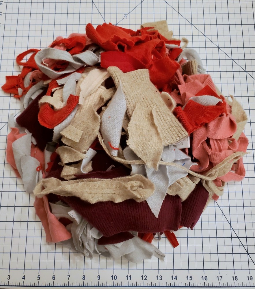 1 lb 5 oz 100% 2-ply Cashmere Scraps for crafts unfelted