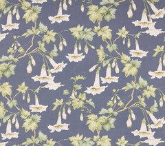 COLEFAX AND FOWLER CURTAIN FABRIC DESIGN Yvette 6.4 METRES NAVY BLUE 100% LINEN