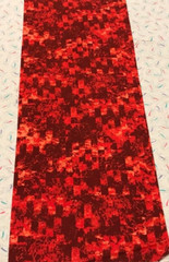 Tonal Reds * Bricks * EBI Fabrics Studio * 100% Cotton Remnant * 21″ x 8″