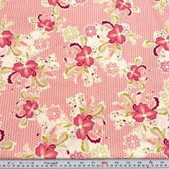 LillyBelle by Bari J for Art Gallery Fabrics Pink Floral Cotton by the HALF YARD