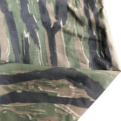 1M Nylon Cotton Plaid Fabric Black Tiger Stripe Camouflage Cloth for Suit DIY