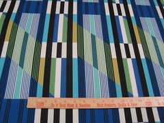 One+Yds DESIGNTEX Fabric Queue BluePrint Geometric UPHOLSTERY 60″ x 40″ BTP