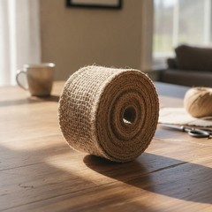 Burlap Fabric Roll 10 Yards Natural Jute Ribbon DIY Craft Home Decoration