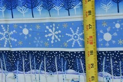 By 1/2 Yd, Vintage, Blue Winter Striped Quilt Cotton, Fabric Traditions, V624