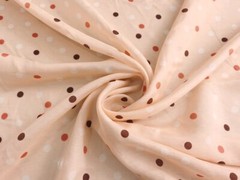 1 Yard X 1.35 meter Cute Polka Dots Material Lining Natural Silk Cotton Fabric