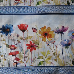 Blooming Day & Night Running Stripe Print Cotton Shirting/Quilting Jason Yenter
