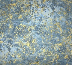 Marbled fabric marble granite stone effect cotton material grey blue gold