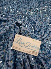 Stretch Velvet with Luxury 5mm Shiny Sequins all over 2-way stretch 58/60” – 15+