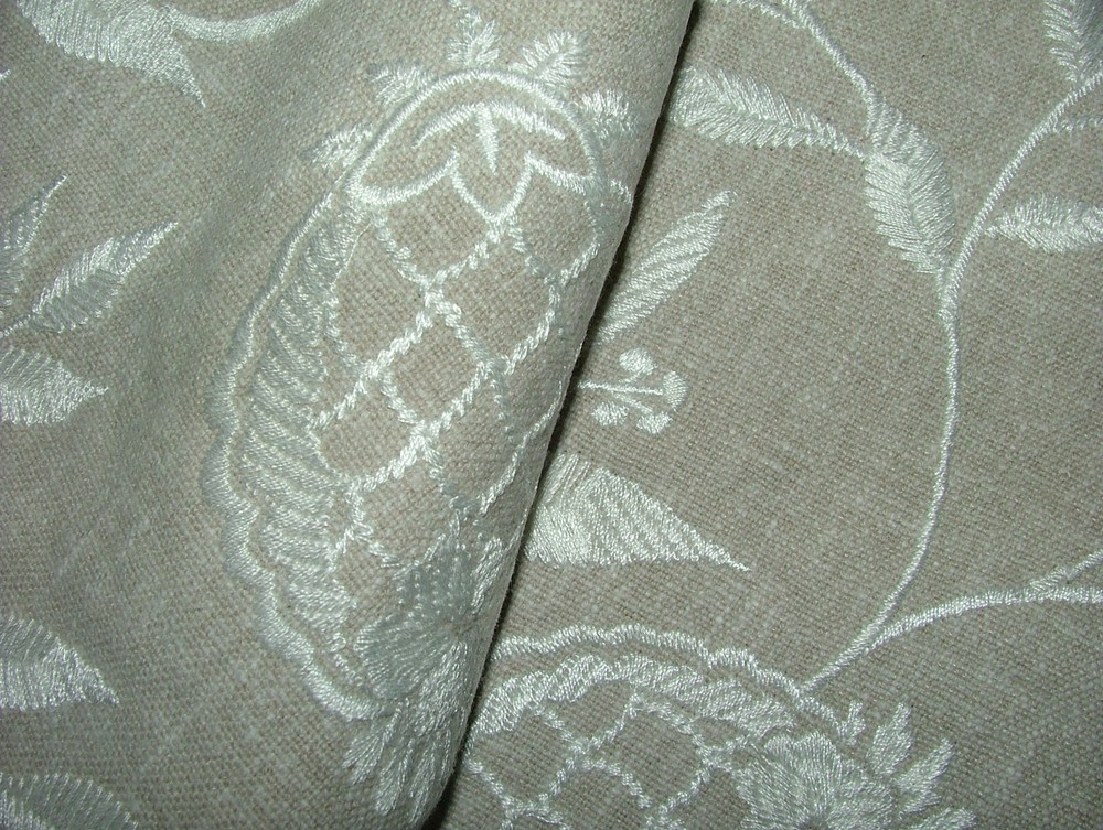 1.4 Metres iLiv Vinery Stone Embroidered Fabric Curtain Upholstery Cushion Craft