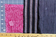 Kimono Fabric Remnants Lot Kasuri Cotton Japanese Crafts Sashiko Boro Scrap