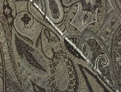 OUTDURA PASHA CHARCOAL GRAY FLORAL PAISLEY OUTDOOR INDOOR FABRIC BY YARD