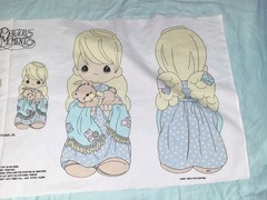 SEW & STUFF ANGEL FABRIC PANEL PILLOWS PRECIOUS MOMENTS BOY GIRL DOLLS VINTAGE