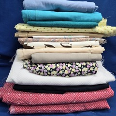 Vintage fabric lot 9 Lbs Remnants Arts Crafts Sewing Yard Goods Sew