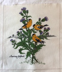 8 Panel AMERICAN SONGBIRD VIP CRANSTON Cotton FABRIC Panels 44″ x 24.5″