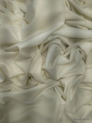 Off White Cream Brushed Tricot Knit Fabric 64″ Wide Creamy Soft Lining 2.6 Yards