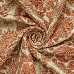 Baroque Floral Two Tone Chenille 57″ Heavyweight Upholstery Jacquard Fabric