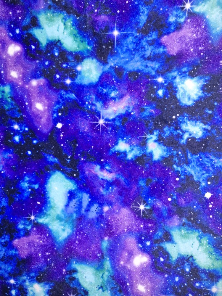 BTY Beautiful Galaxy Minky Fabric