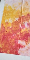 Tie-Dye Orange, Pink, White Cotton Fabric, 36″ x58″ , 1 Yard