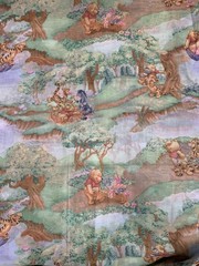 Vintage Pooh’s days of Hunny Winnie the pooh Spring Ind Cotton 1 yard