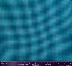 NAVY & TEAL Cotton Woven Mico GINGHAM Medium Weight Sewing Fabric BTHY or BTY