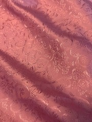 Vintage Elegant Pink Brocade 3.5 yards Fabric High Sheen Ornate 44″wide glimmer