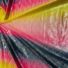 Vibrant Colorful Mermaid Scales print Spandex Fabric Stretch by yard Swimwear