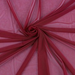 5 Yards Wine Red Superfine 4Way Stretch Net Fabric Nylon Spandex Power Mesh