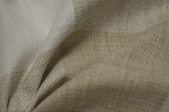 Check Please Sand Tan White Linen-Like Woven 4.5 Buffalo Check PKaufmann Fabric