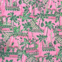 ~~ Lilly Pulitzer Cotton Poplin Fabric Mandevilla Always Worth It 33″ x 57″