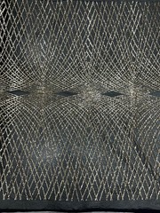 Jordyn GOLD Diamond Sequins on BLACK Mesh Lace Fabric by the Yard – 10008