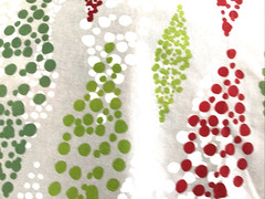 Colorful Christmas Polka Dot Patterned Fabric Holiday Red Green White BTY