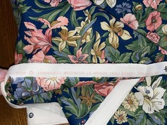 3 Yds X 56″ Richloom Floral Lily Daffodil Cotton Fabric (c) 1994 7 Ounces a Yard