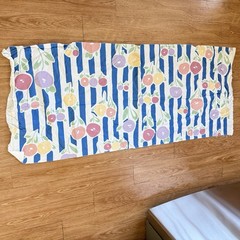 Vtg Sewing Fabric Lot Blue Floral Crafting Quilting Remnants Cottage 2.5+ lbs