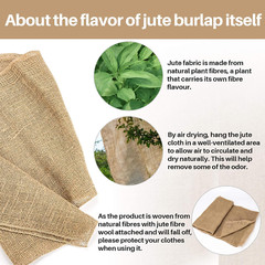 Burlap Fabric Roll – Garden Burlap Fabric Roll 40″ X 13 Feet Natural Burlap Mate