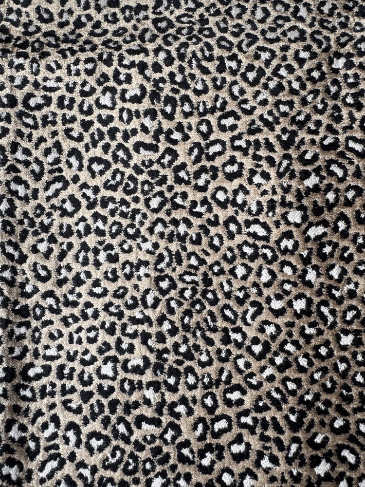 Clarke&Clarke Ocelot Ebony Designer Fabric Remnant 24″x24″