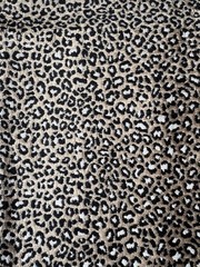 Clarke&Clarke Ocelot Ebony Designer Fabric Remnant 24″x24″