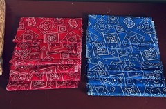 Weilwood Fabrics, 15 Cut Pieces/Squares Bandanna Pattern 22”x22” Quilt Sewing