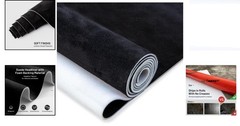 Suede Auto Headliner Fabric 54×60 inches with Foam Backing Black for Car SUV RV