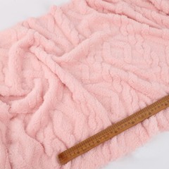 Thickend Jacquard Flannel Fabric for Pajama Soft Warm Blanket Cushion DIY Sewing
