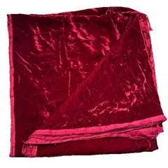 Cranberry Red 38″ W 8.8 YD L Quality Velvet Fabric 2 Panels Cosplay Event Craft