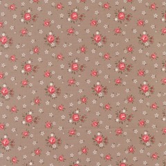 MODA – Lyda Rose by Bunny Hill Designs – Petite Rose Small Floral – Stone ,1/4