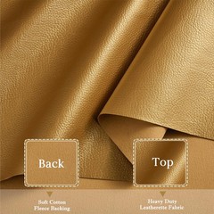 HYVAKUPPA gold marine vinyl fabric 1 yard
