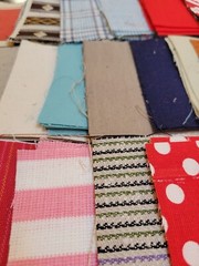Vtg Pre-cut Quilting Squares LOT 3.5″