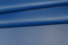 Carbon Fiber – Pacific Blue, Marine-Grade Vinyl Leatherette fabric