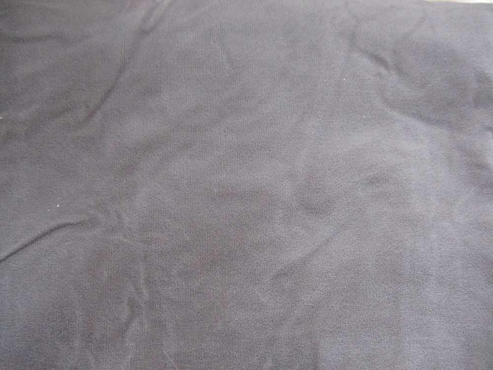 Gray synthetic fiber velvet fabric 45″ wide x 3.25 yds long (slightly imperfect)