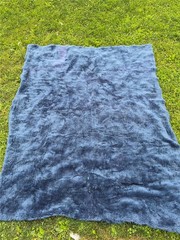 FAUX FUR FABRIC 64″ x 77″ THICK 1/2″ FURRY NAP BLUE CRAFTS PILLOW COOKIE MONSTER