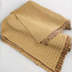 VTG Jacquard High End Upholstery Custom Drapery Woven Diamond Gold Fabric